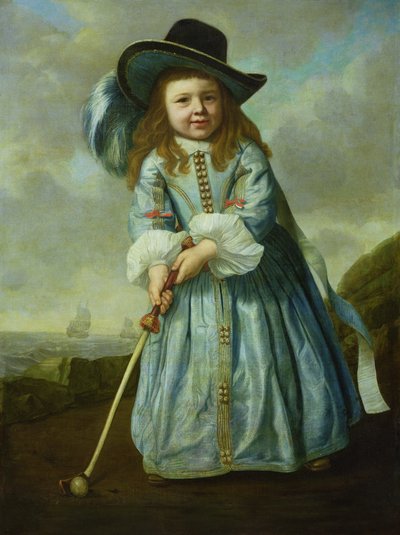 Child Playing Golf by Aelbert Cuyp